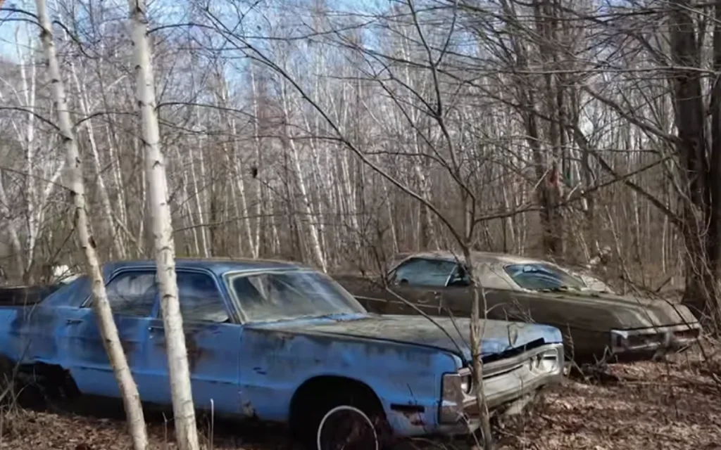Man explores Michigan forest and finds enough abandoned Mopars to make any muscle car lovers cry