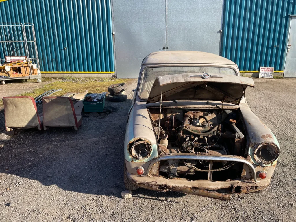 Young man tracked down his grandfather's much-loved Morris Mini after it'd been lost for decades and restored it to brand new condition