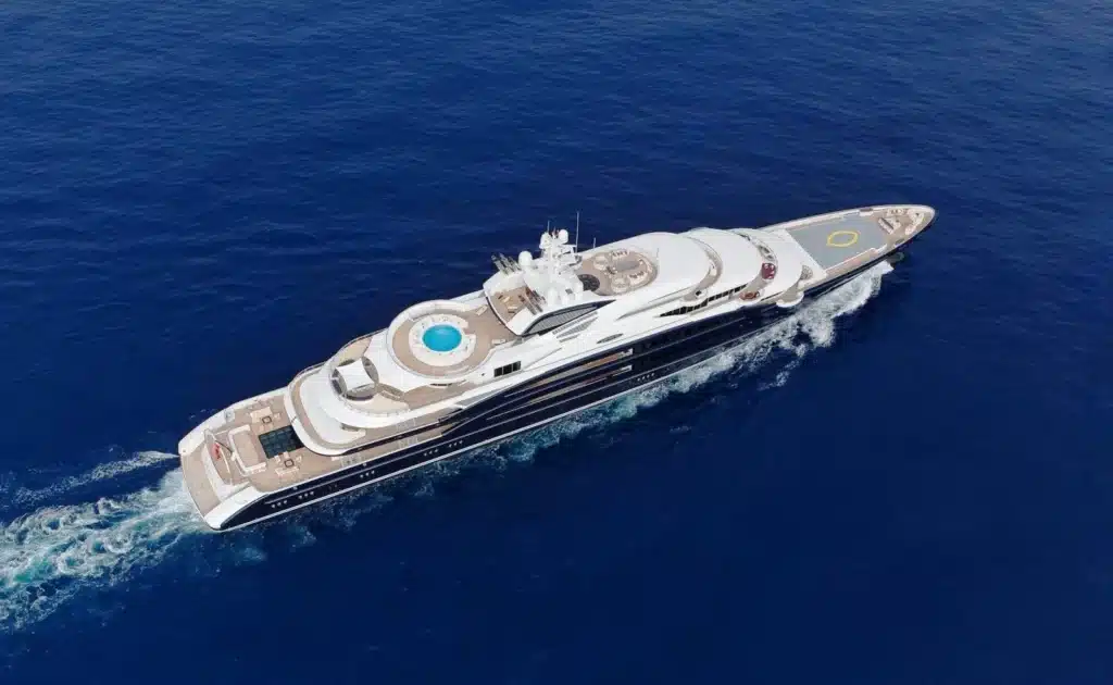Before Saudi royalty bought it, Bill Gates rented this $400m superyacht just to helicopter to tennis courts