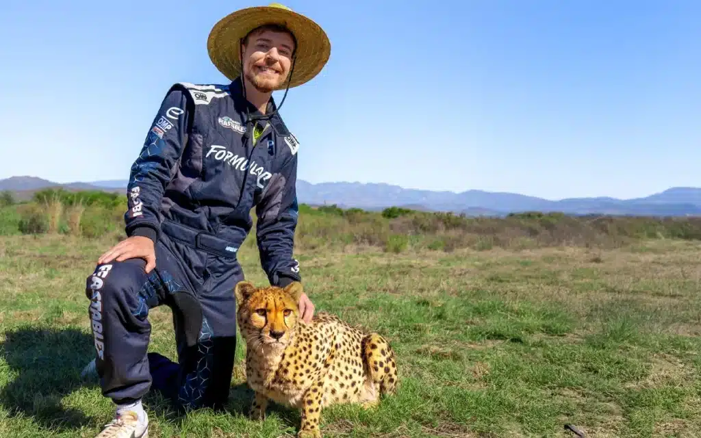 Popular YouTuber ﻿MrBeast raced a Formula E car versus a cheetah, in aid of the Race for Survival campaign, and the end result was much closer than anticipated