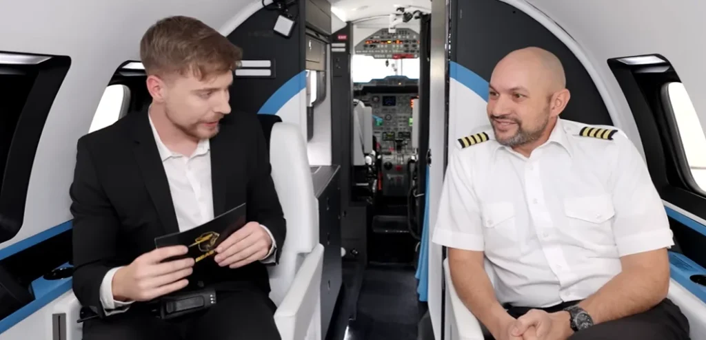 Pilot who spent 100 days inside $2.5M private jet for MrBeast video reveals whether he kept the plane