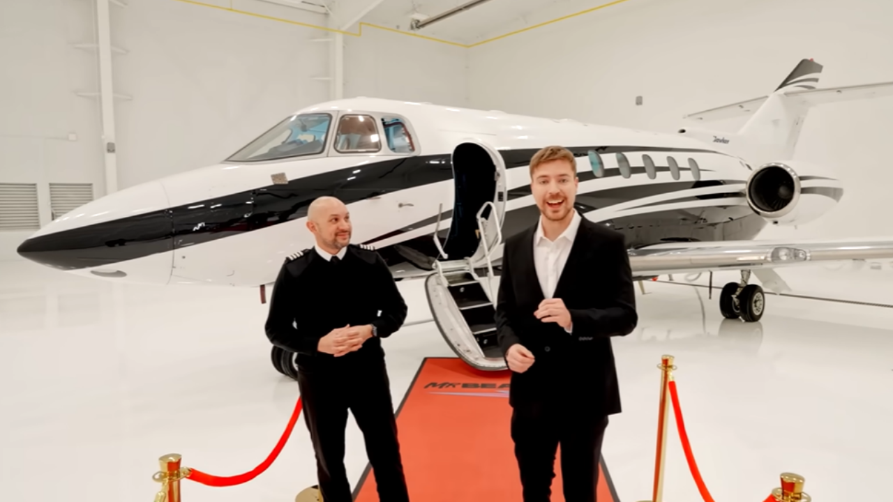 Pilot who spent 100 days inside $2.5M private jet for MrBeast video reveals whether he kept the plane
