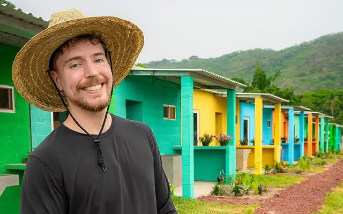 MrBeast just built 100 homes and gave them all away to families in need
