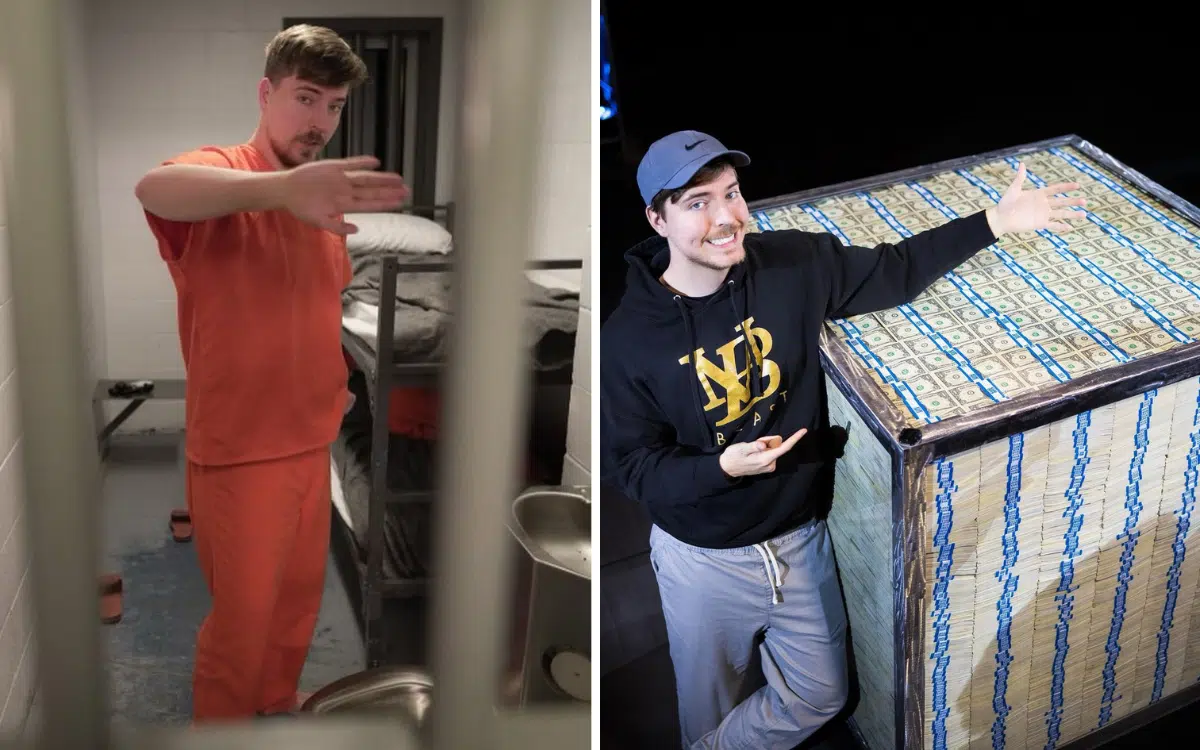 MrBeast pointing png image