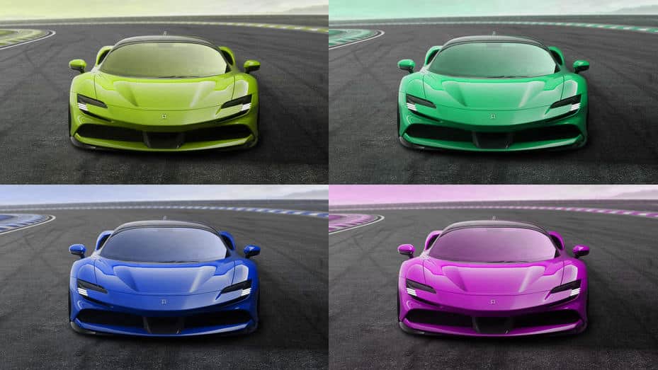 Multi-color Ferrari