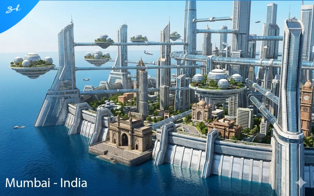 We asked AI to predict what the 20 most populated cities will look like in the year 5000, and this is the technological paradise it created