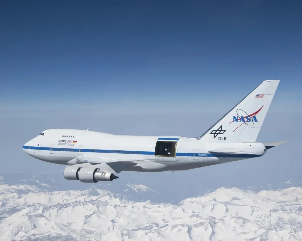 NASA previously used a modified Boeing 747SP as a flying science laboratory.