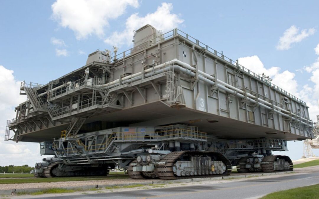 The $130m Crawler is the biggest vehicle in the world and carries space rockets