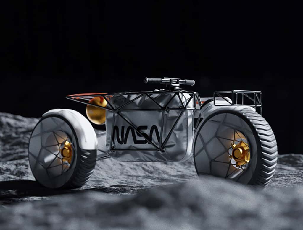 NASA bike on the 'moon'