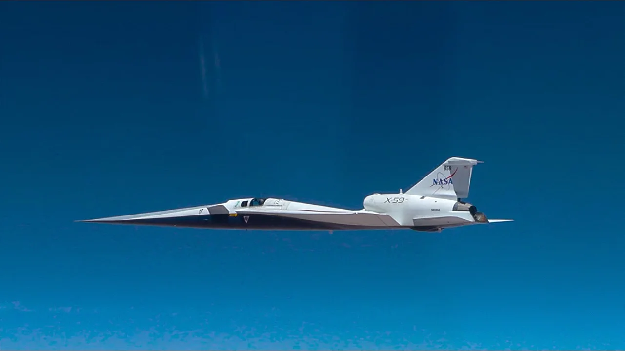 NASA's 'Son of Concorde' X-59 jet makes history as it flies 'quiet' supersonic for the first time