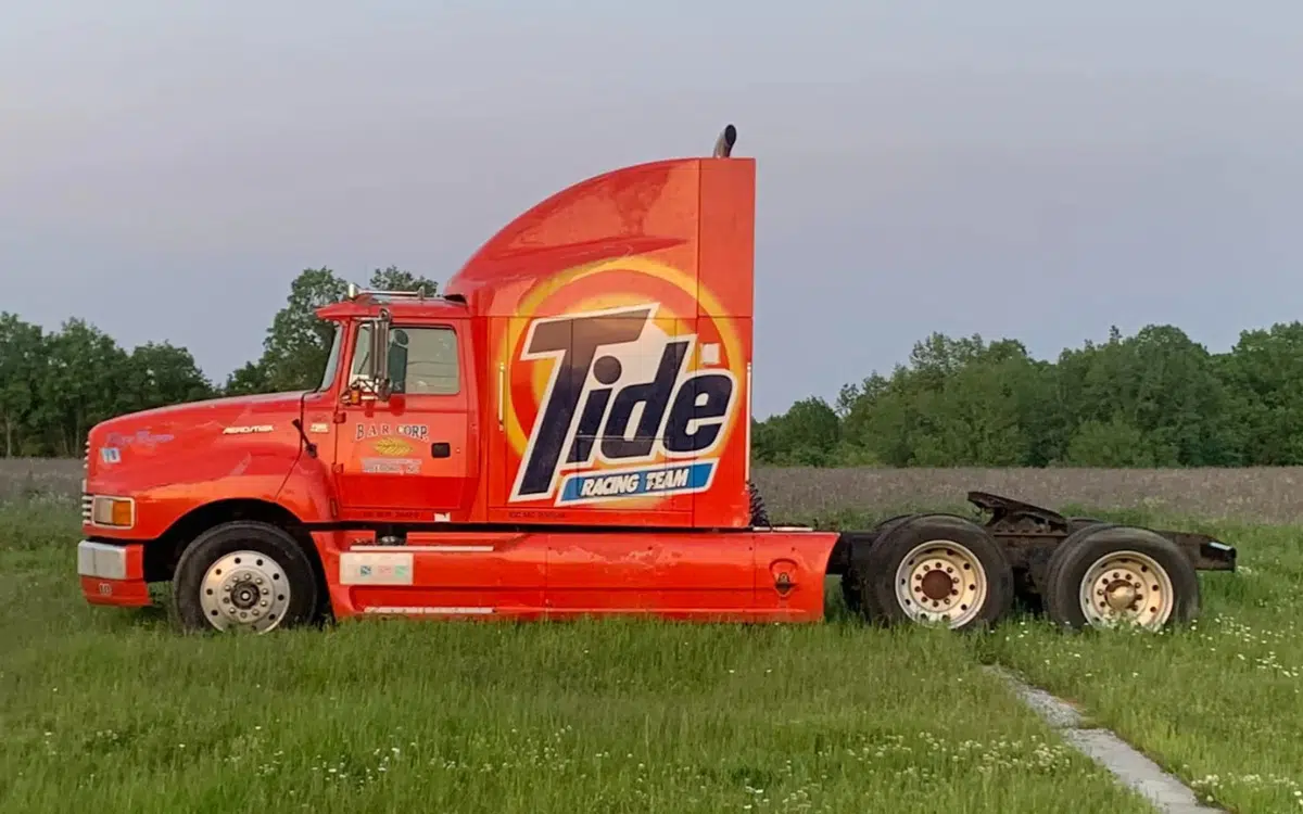 Classic NASCAR semi-truck has been tracked down in North Carolina where it hauls tobacco