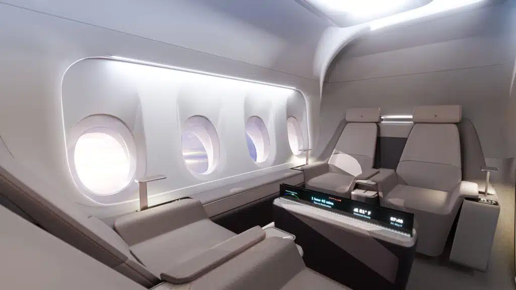 First ever look inside blended wing body aircraft shows there's about to be a new king of the skies
