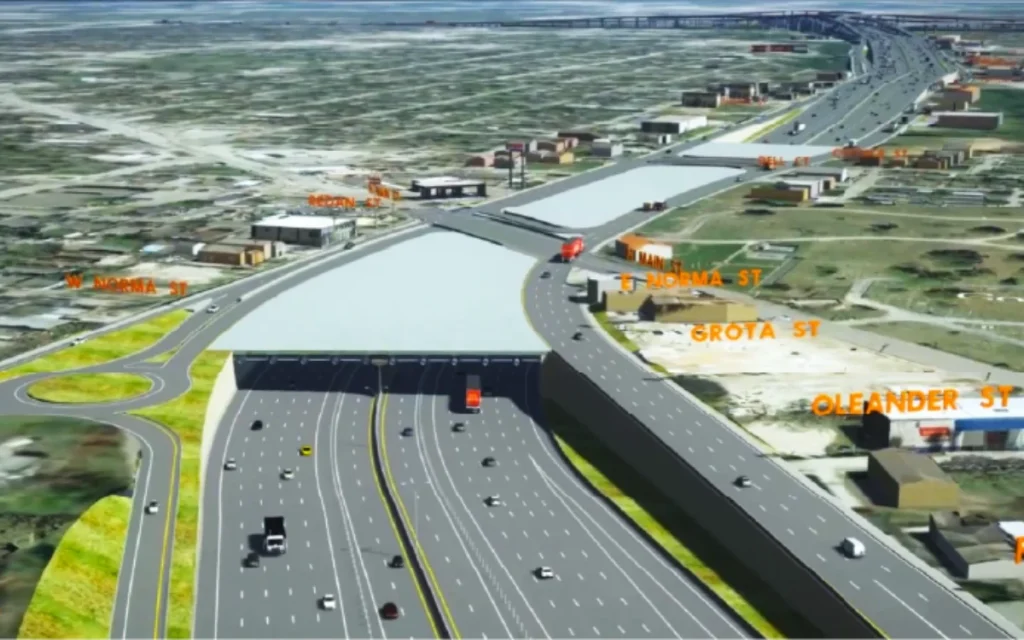 Texas is spending over a decade rebuilding and moving its Houston highways, shifting I-45 and adding new lanes, flood fixes, and green spaces