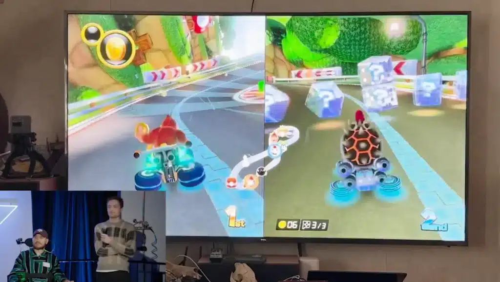Neuralink patient playing Mario Kart