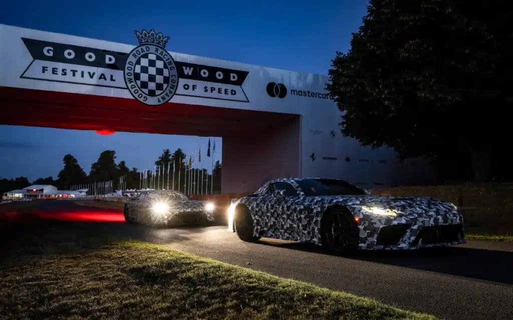 Formula 1 drivers Esteban Ocon and Ollie Bearman have been behind the wheel of the new Toyota supercar at Goodwood, and they absolutely love it