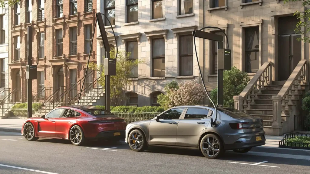 New York Los Angeles EV fast chargers