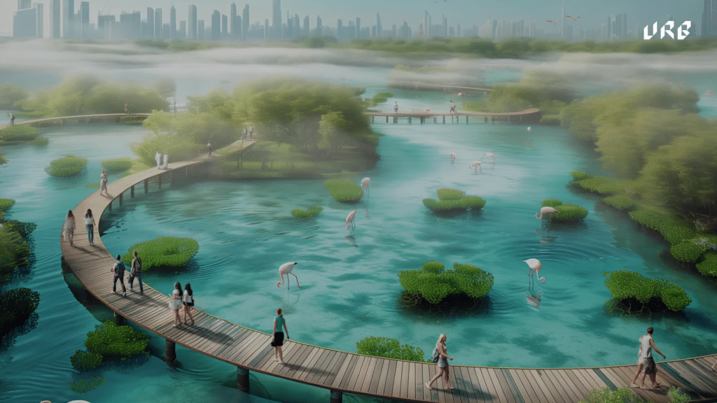 Dubai Mangroves world's largest beach