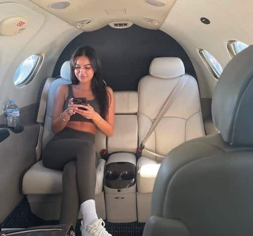Nick Kyrgios girlfriend in private jet