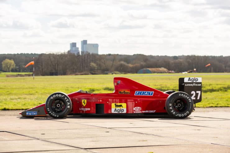 Nigel Mansell's Ferrari has been preserved in 'time-capsule' condition.