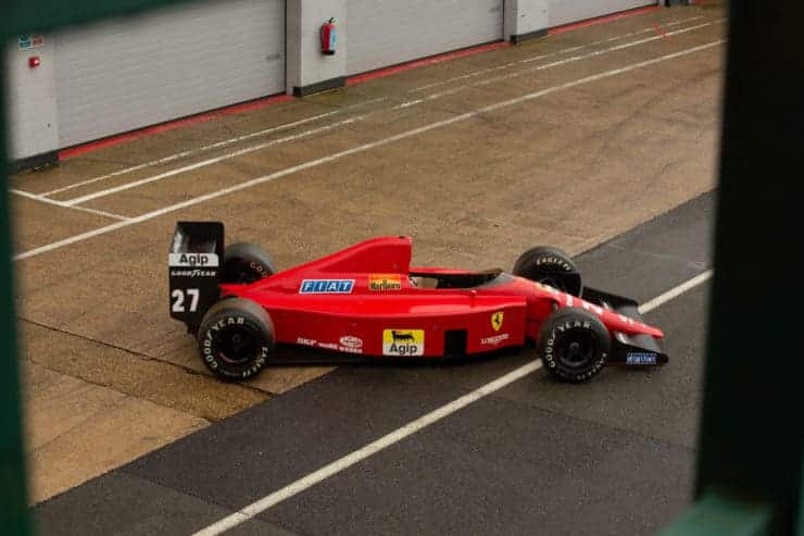 Nigel Mansell's Ferrari is iconic in motorsport.