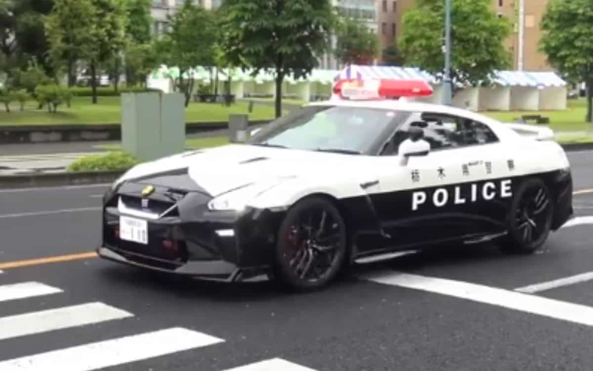 The NISMO GT-R used by police in Japan.