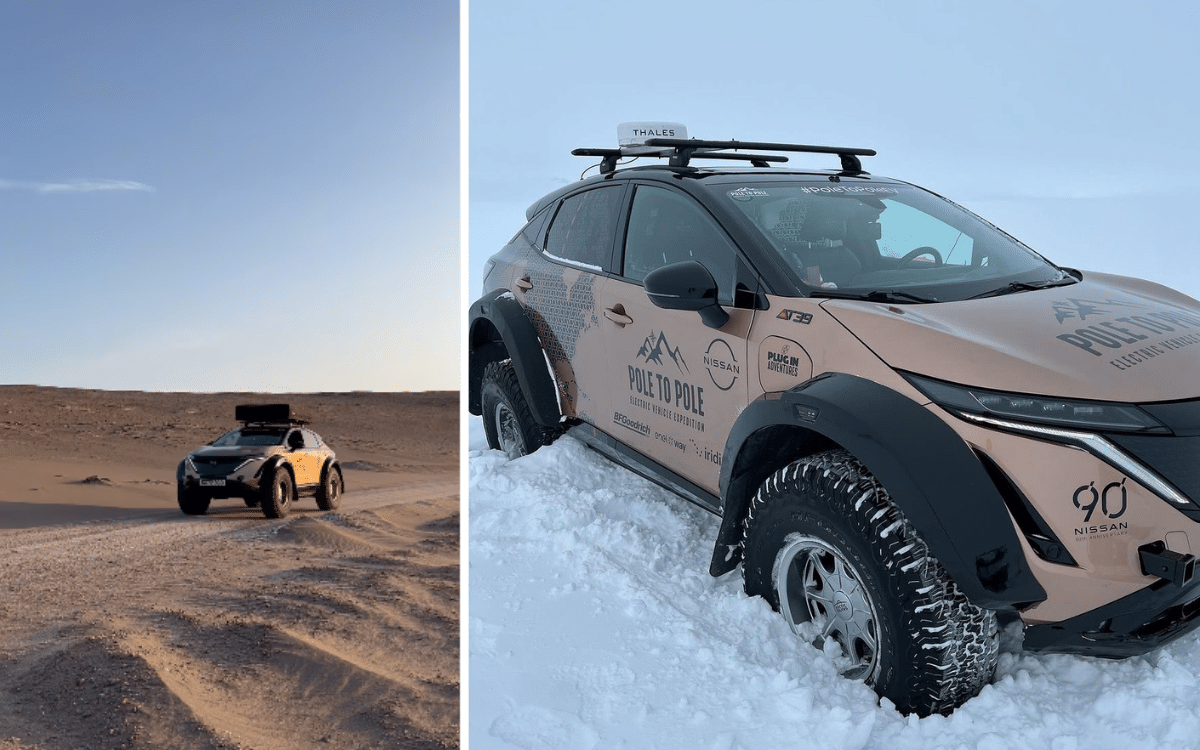 Nissan Ariya just set a record by traveling pole to pole