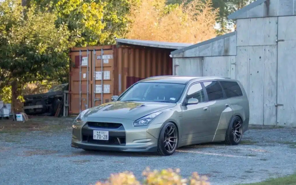 A Nissan Gt-r Front End Was Added To A Stagea Wagon - And It 