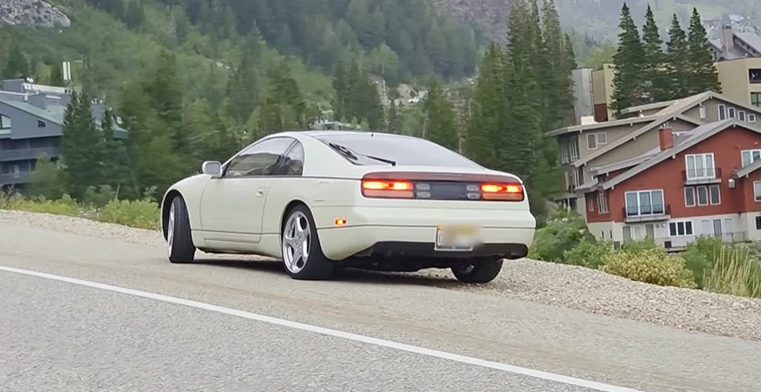US man turning a 1992 Nissan 300ZX into an electric supercar with twin Tesla motors performs range testing to see how many real-world miles it can drive