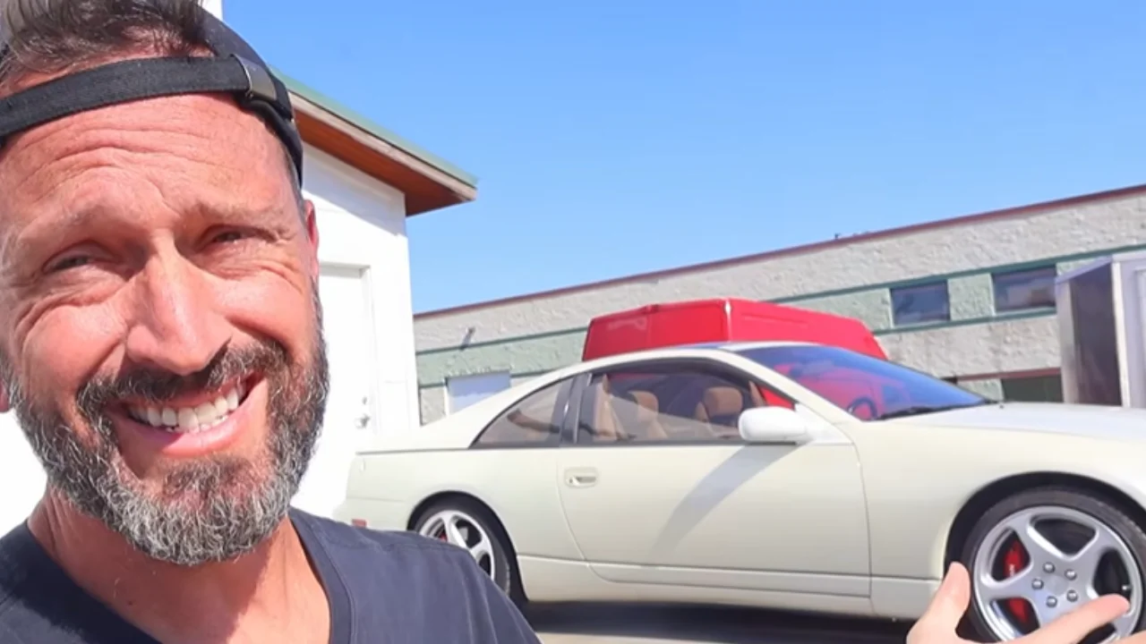 US man turning a 1992 Nissan 300ZX into an electric supercar with twin Tesla motors performs range testing to see how many real-world miles it can drive