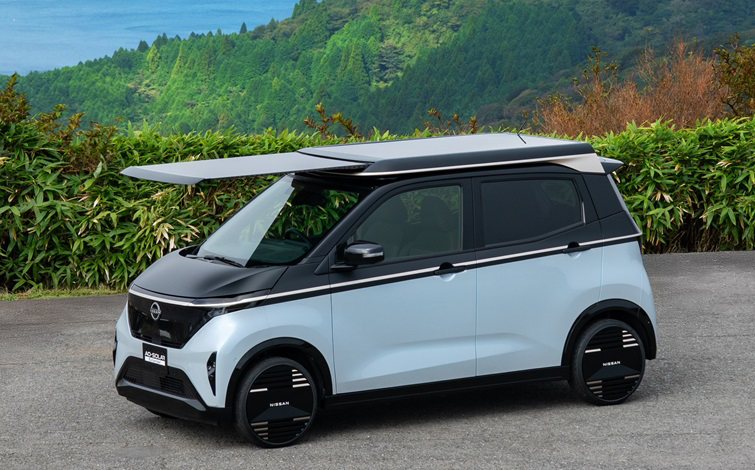 Nissan just announced a solar-powered EV based on the Nissan Sakura for this year's Japan Mobility Show