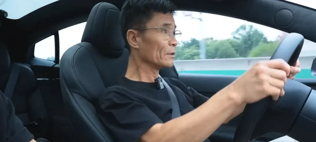 Former elite North Korean bodyguard for Kim Jong Un tries a self-driving Tesla for the first time and is left 'terrified'