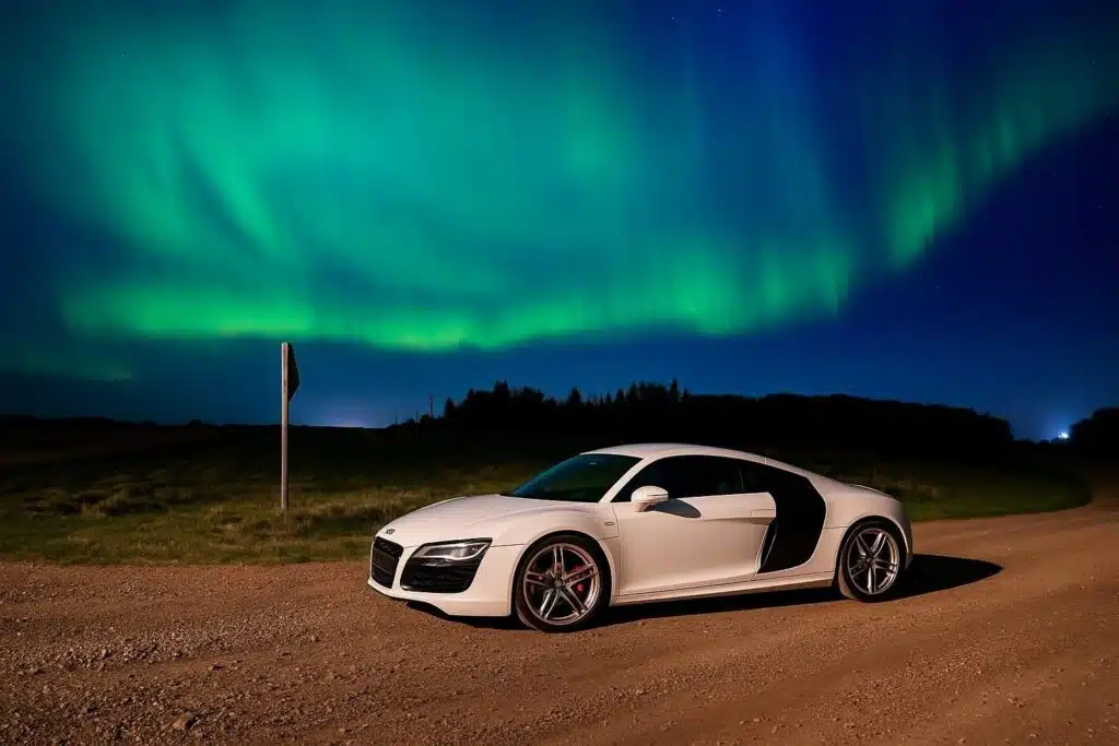 Mitchell Kohrmann brought his Audi R8 all the way to the Arctic Circle - and captured this stunning image.