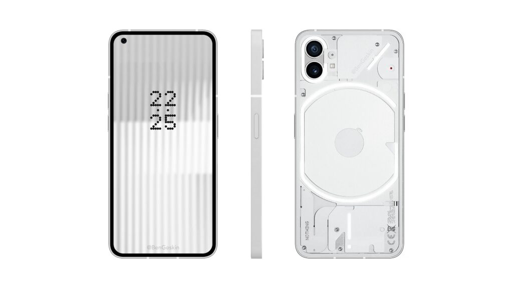 Nothing Phone, front, side and rear