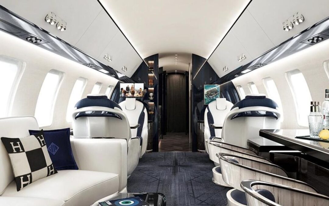Inside the private jet designed to look like a superyacht