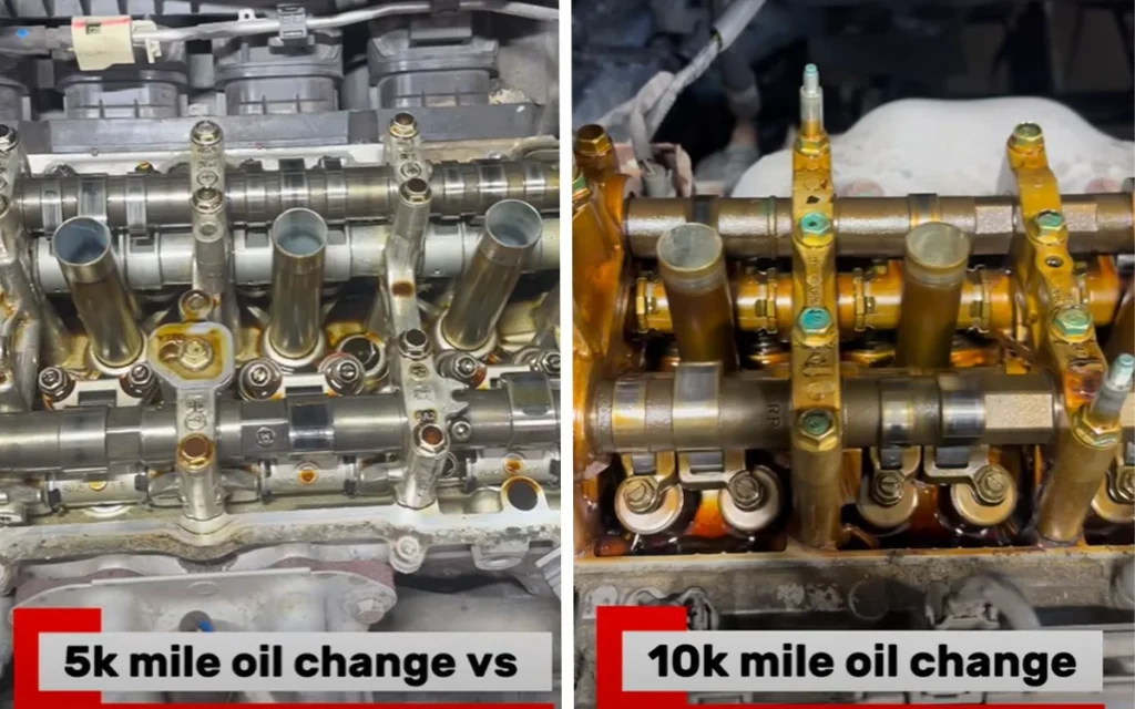 This Honda mechanic has revealed the stark differences in engine quality a car gets after oil changes every 5k miles, compared to every 10k miles