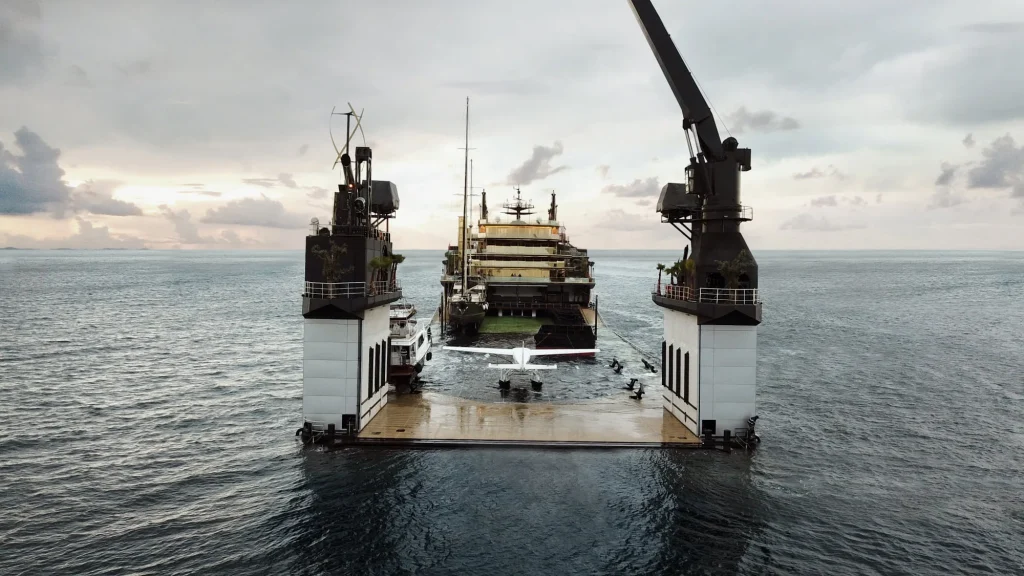 Mystery owner spends 3 years and $40,000,000 transforming a cargo ship into a luxury megayacht for a one-of-a-kind reason