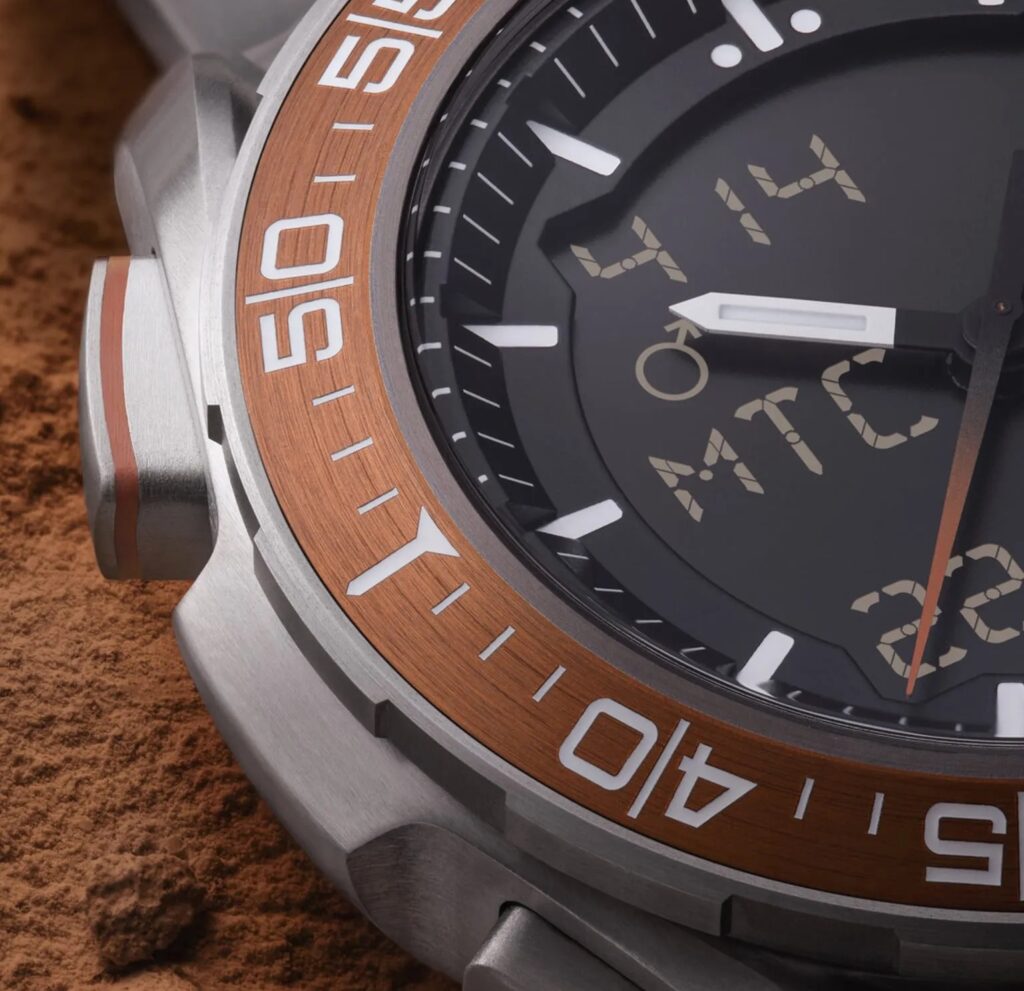 Omega Mars watch dial close up