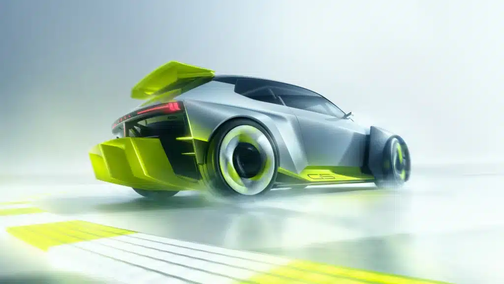 The Opel Corsa GSE Vision Gran Turismo is an 800-hp hot hatchback electric concept that showcases Opel Corsa design and Opel GSE performance

