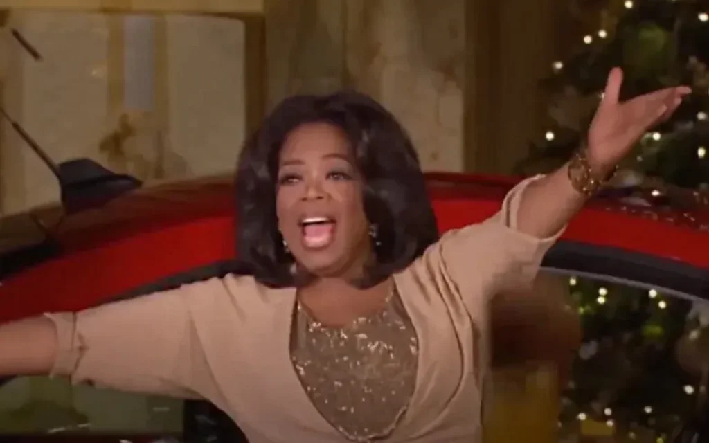 One of the lucky audience members who won a Volkswagen Beetle when Oprah Winfrey gifted over one hundred free cars has revealed she still drives it