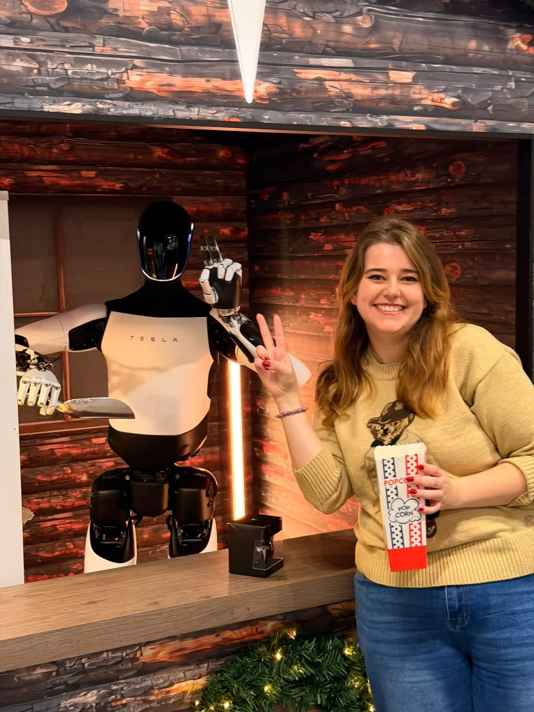 We met Tesla Optimus on its first trip to Europe and one thing it did caught us off guard