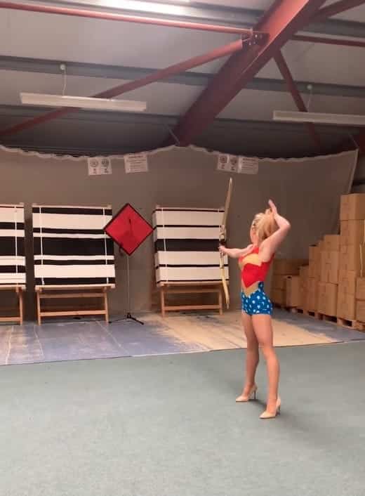 Orissa Kelly fire archer as Wonder Woman