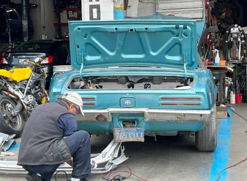 Owner rediscovers 1968 Pontiac in Hollywood shipping container after years and finds it's got a second chance