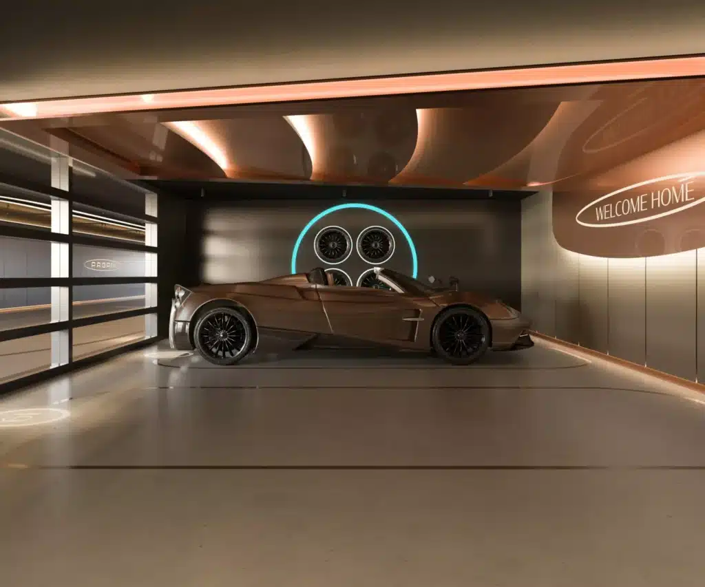 Pagani residences in Florida have a private garage within a garage that offers ultimate luxury from the supercar manufacturer