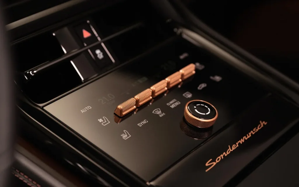 A bespoke Porsche Panamera Turbo gets an illuminated champagne cooler and cigar humidor, showing how far the brand’s Sonderwunsch program can really go