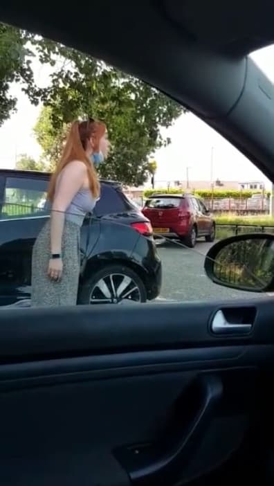 Tiktok fight: Woman tries to reserve parking spot