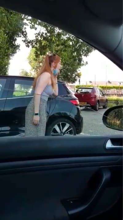 Tiktok fight: Woman tries to reserve parking space 