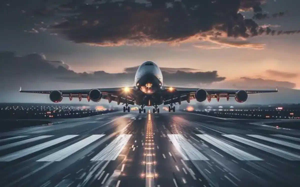Passenger captures mind-blowing speed of airplane during take-off