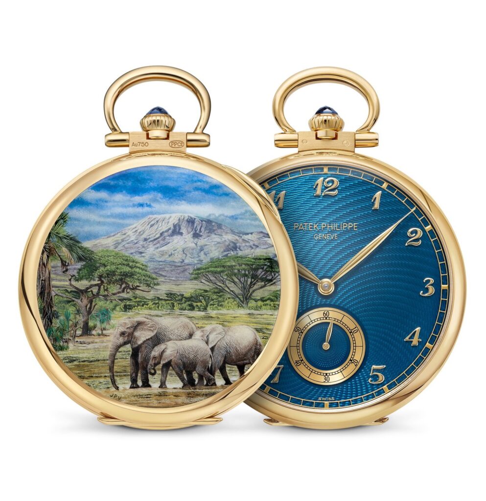 Patek Philippe Rare Handcrafts pocket watch with elephants