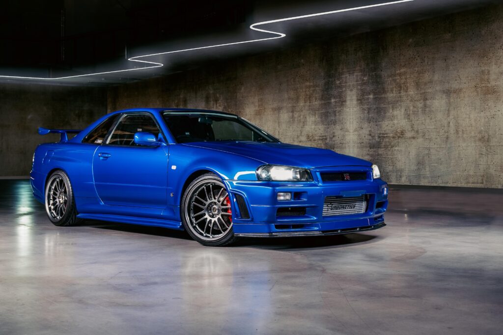 Paul Walker's Nissan Skyline from Fast and Furious 4, front - Image courtesy of Bonhams