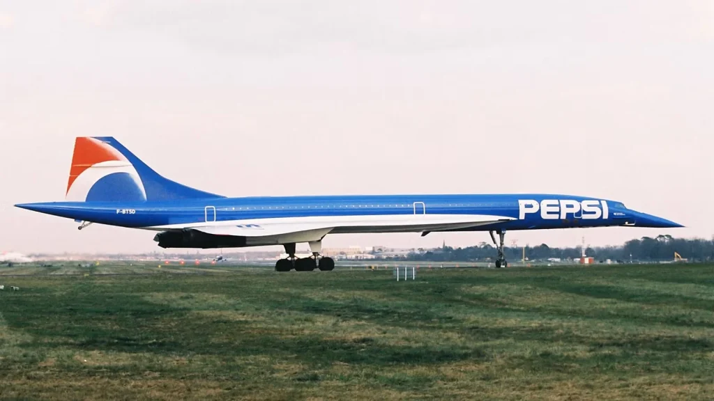The blue paint on the Pepsi Concorde cost $1M and caused a unique issue for the supersonic aircraft